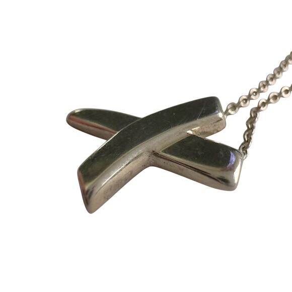 Tiffany & Co. Paloma Picasso Graffiti X Necklace Sterling 16" - Picture 6 of 16